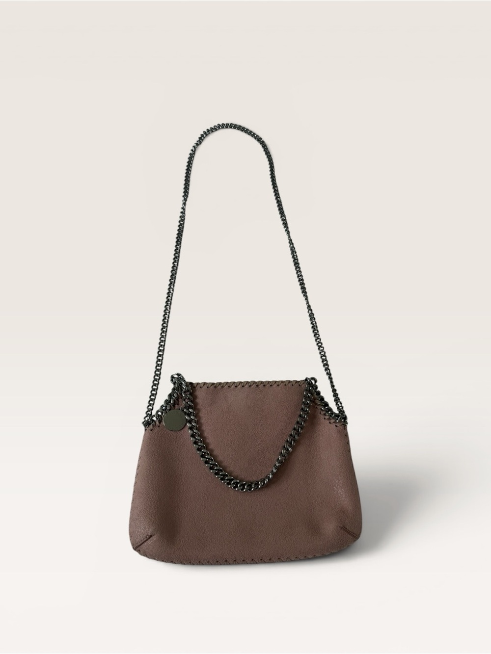 Stella McCartney Falabella Mini Fold Over Tote Pink Chain Crossbody - Picture 2 of 10